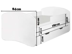 miniaturka Łóżko dla dziecka z barierką DERVIS