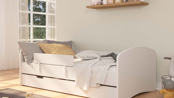 miniaturka Łóżko dla dziecka z barierką DERVIS