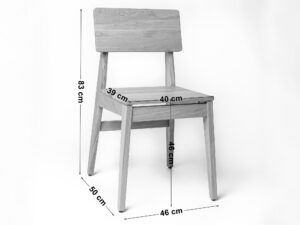 miniaturka Dębowe Krzesło Tapicerowane lub Twarde Oliwier