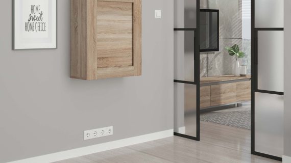 miniaturka Rozkładane biurko Wiszące z półkami SARI