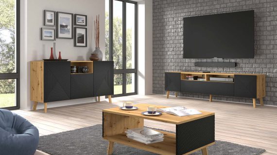 miniaturka Stolik kawowy do salonu dąb artisan IZMIR