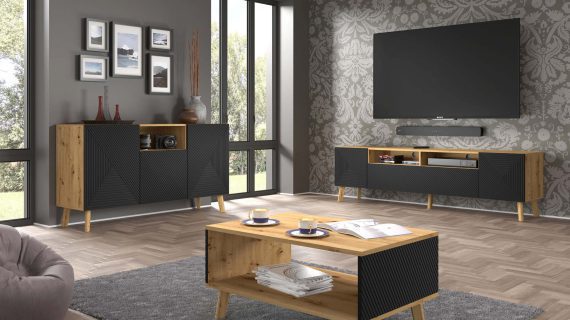 miniaturka Stolik kawowy do salonu dąb artisan IZMIR