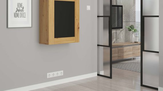 miniaturka Rozkładane biurko Wiszące z półkami SARI