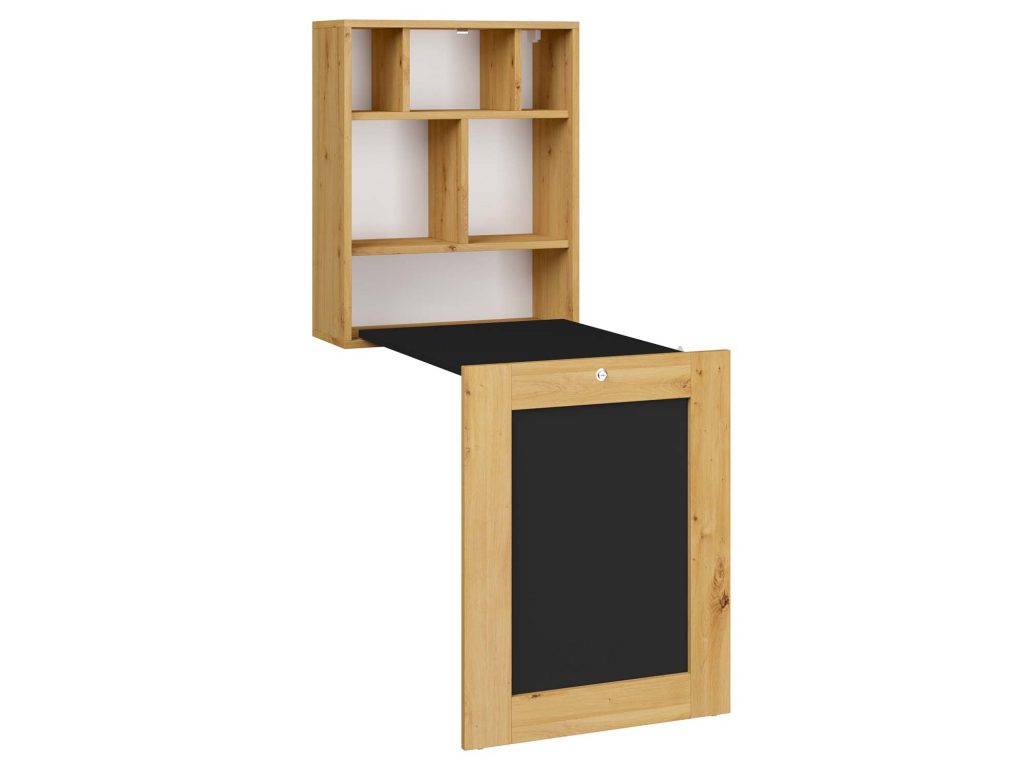 Rozkładane biurko Wiszące z półkami SARI