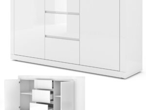 miniaturka Komoda wysoki połysk do sypialni TIANA