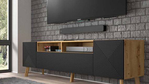 miniaturka Duża szafka loftowa pod TV IZMIR