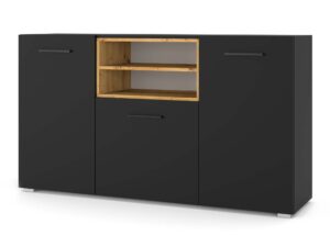 Nowoczesna Komoda Czarny Mat NIMET