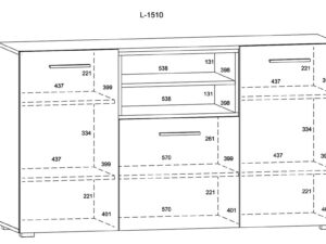 miniaturka Nowoczesna Komoda Czarny Mat NIMET