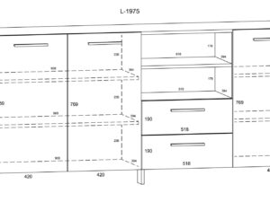miniaturka Duża komoda 200 do pokoju IRFAN