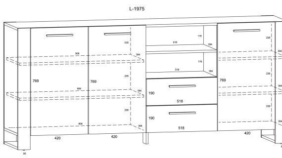 miniaturka Duża komoda 200 do pokoju IRFAN