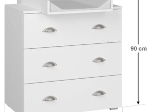 miniaturka Przewijak Komoda Biała EILIN