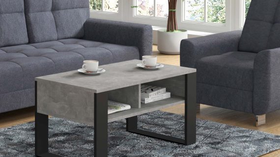 miniaturka Ława Jasny Beton Stolik Kawowy ELMO