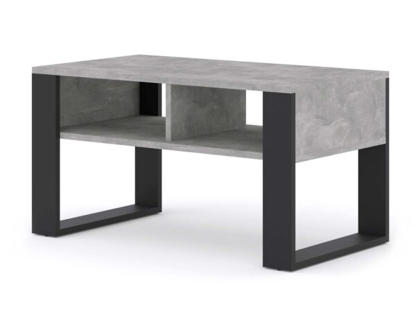 Stolik kawowy z betonu architektonicznego i nowoczesnymi kształtami