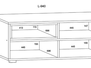 miniaturka Czarna matowa ława kawowa NIMET