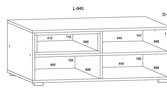 miniaturka Czarna matowa ława kawowa NIMET