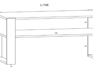 miniaturka Stolik kawowy z półką IRFAN