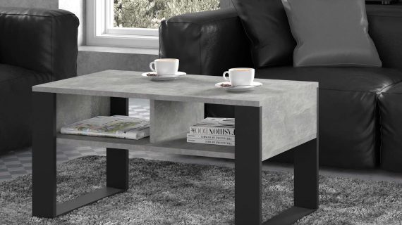 miniaturka Ława Jasny Beton Stolik Kawowy ELMO