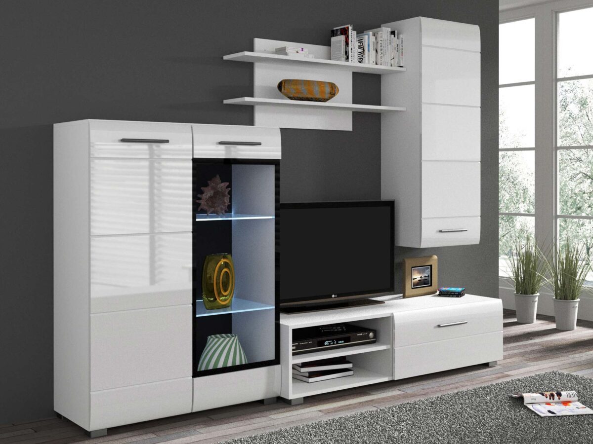 Meblościankana Wysoki Połysk Nowoczesna AIDA