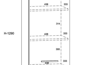 miniaturka Wisząca Czarna szafka do salonu NIMET