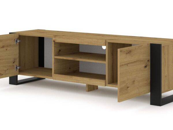 Nowoczesna czarna szafka RTV