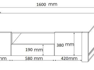 miniaturka Szafka RTV 160 lub 200 do salonu IRFAN