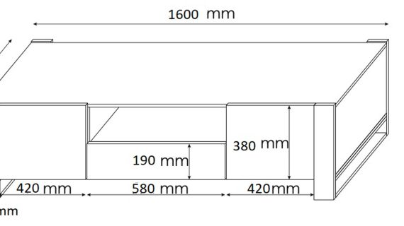 miniaturka Szafka RTV 160 lub 200 do salonu IRFAN