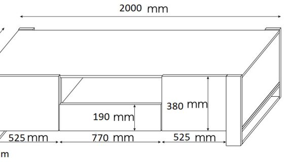 miniaturka Szafka RTV 160 lub 200 do salonu IRFAN