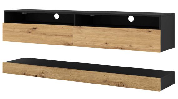 miniaturka Wisząca Szafka pod TV z LED 160 ELSA