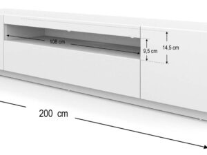 miniaturka Zamykana Szafka RTV 200 LUMA