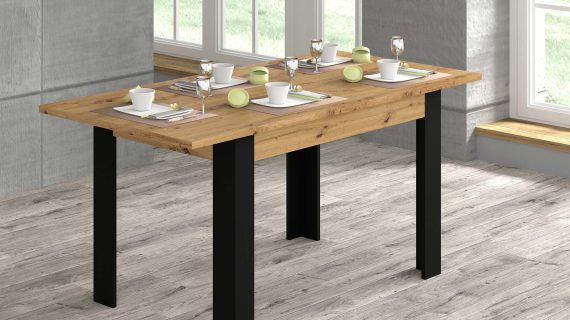 miniaturka Rozkładany stół dąb artisan 120 (160) IRFAN