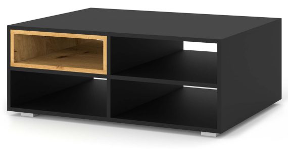 Czarna matowa ława kawowa NIMET