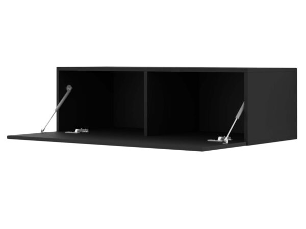 Mebel RTV z dwiema otwartymi wnękami i systemem uchylnym – nowoczesny styl