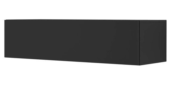 Matowa szafka RTV wisząca czarna 120 AMIRA