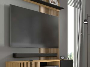 miniaturka Szafka pod TV dąb artisan czarny mat MERVE