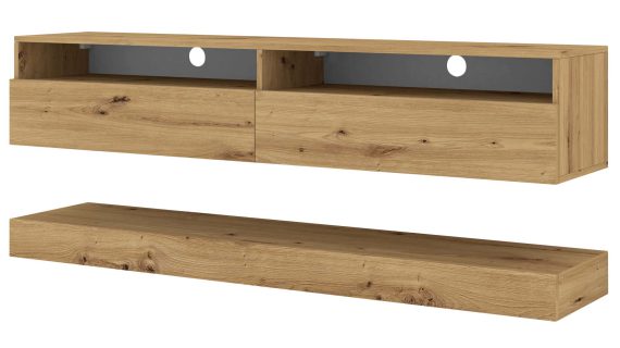 miniaturka Wisząca Szafka pod TV z LED 160 ELSA