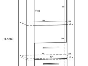 miniaturka Witryna dąb artisan Nowoczesna IRFAN