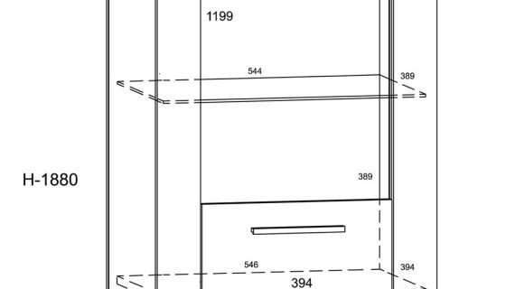 miniaturka Witryna dąb artisan Nowoczesna IRFAN