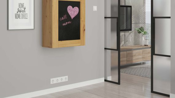 miniaturka Rozkładane biurko Wiszące z półkami SARI