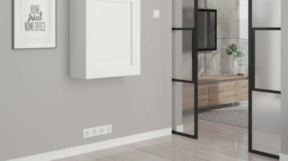 miniaturka Rozkładane biurko Wiszące z półkami SARI