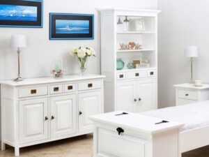 miniaturka Drewniany Regał z Szafkami MOLA