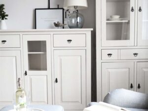 miniaturka Wąska Witryna z Drewna FELIX