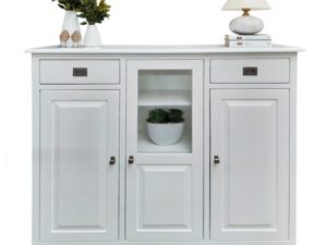 miniaturka Wysoka Komoda z Przeszkleniem MENDOZ