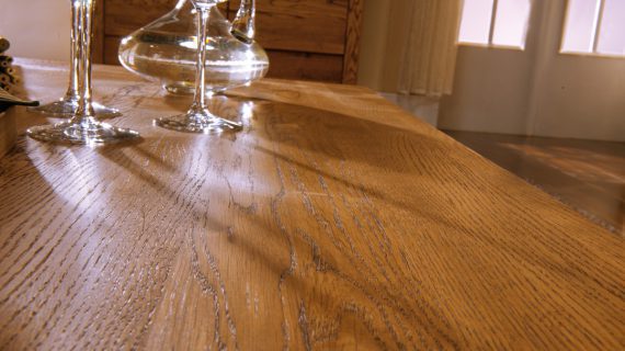 miniaturka Rozkładany Solidny Stół Dębowy 140cm