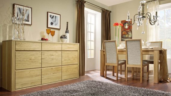 miniaturka Rozkładany Stół Dębowy 160 cm