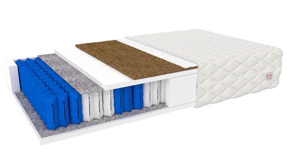 Kieszeniowy materac do łóżeczka z kokosem CERES KIDS