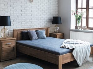 miniaturka Łóżko Dębowe do Sypialni PAROS