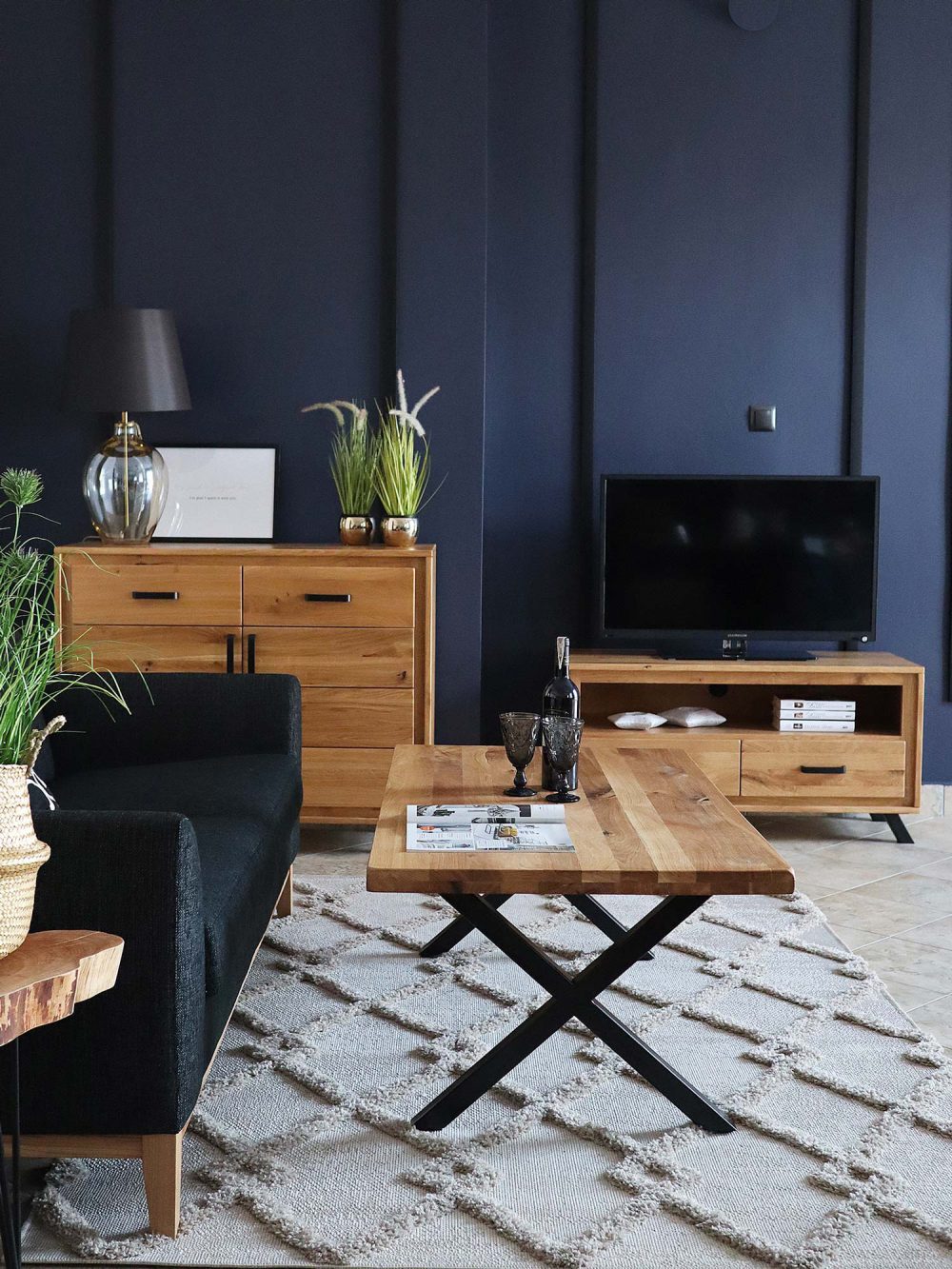 Duża Dębowa Komoda PAROS LOFT - obrazek 4