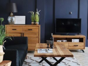 miniaturka Dębowa Szafa Dwudrzwiowa na Nóżkach PAROS LOFT