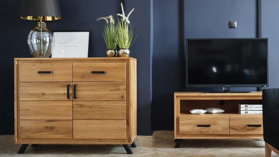 Duża Dębowa Komoda PAROS LOFT - obrazek 5