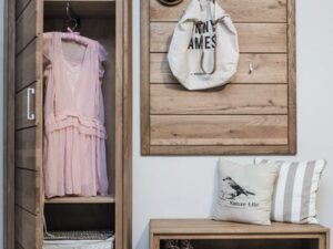 miniaturka Drewniana Szafka na Buty PAROS